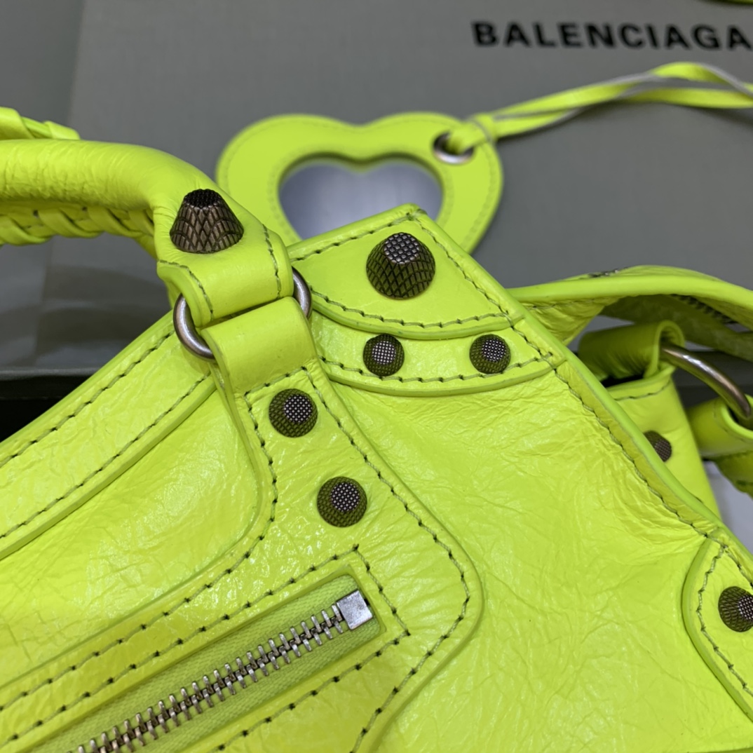 Balenciaga Neo Cagole XS Handbag Shoulder Bag Lemon Yellow